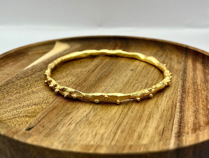 Antique Luxe Textured Bangle Bracelet