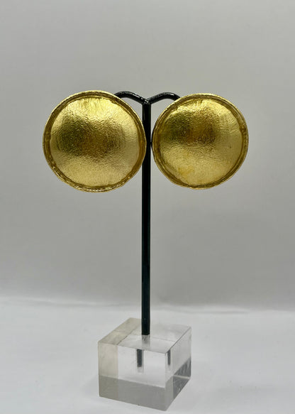 Luxe Antique Circle Stud Earrings