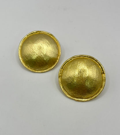Luxe Antique Circle Stud Earrings