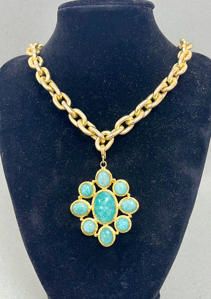 Halo Stone Necklace- 3 colors