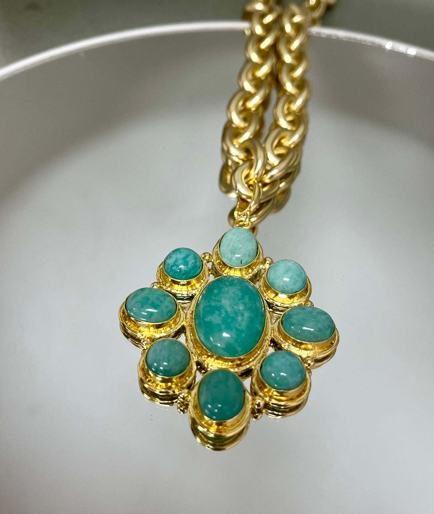 Halo Stone Necklace- 3 colors