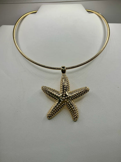 Gold Starfish Necklace