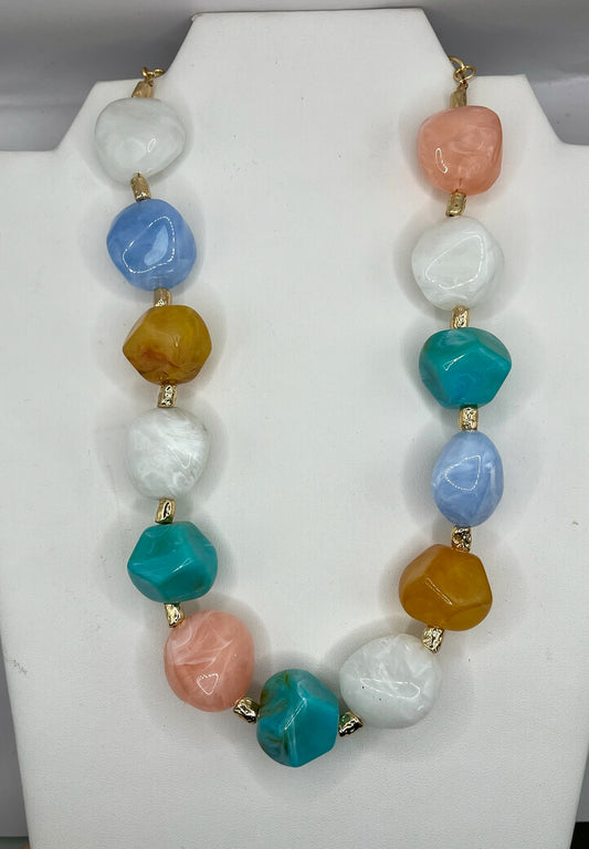 Chunky Multi Colored Necklace