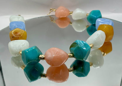 Chunky Multi Colored Necklace