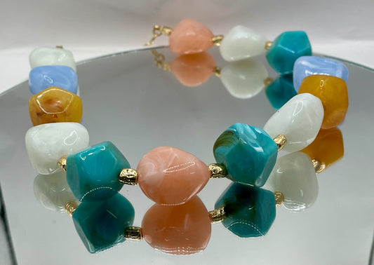 Chunky Multi Colored Necklace