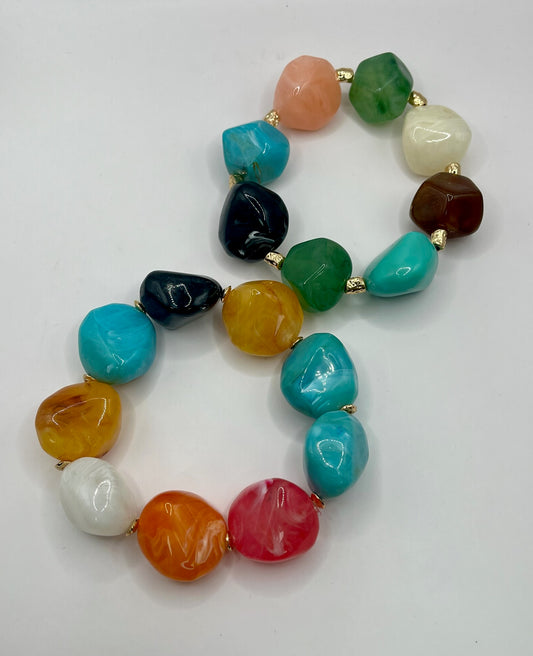 Chunky Multi Colored Bracelet