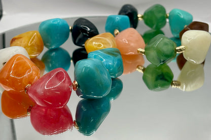 Chunky Multi Colored Bracelet