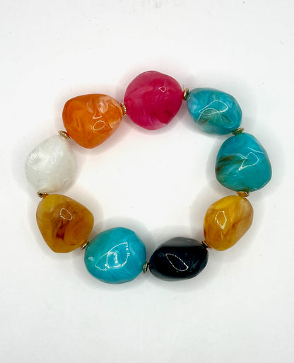 Chunky Multi Colored Bracelet
