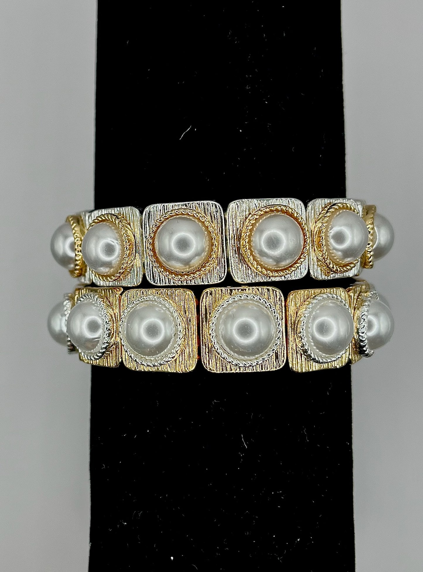 Square Pearl Stretchy Bracelet