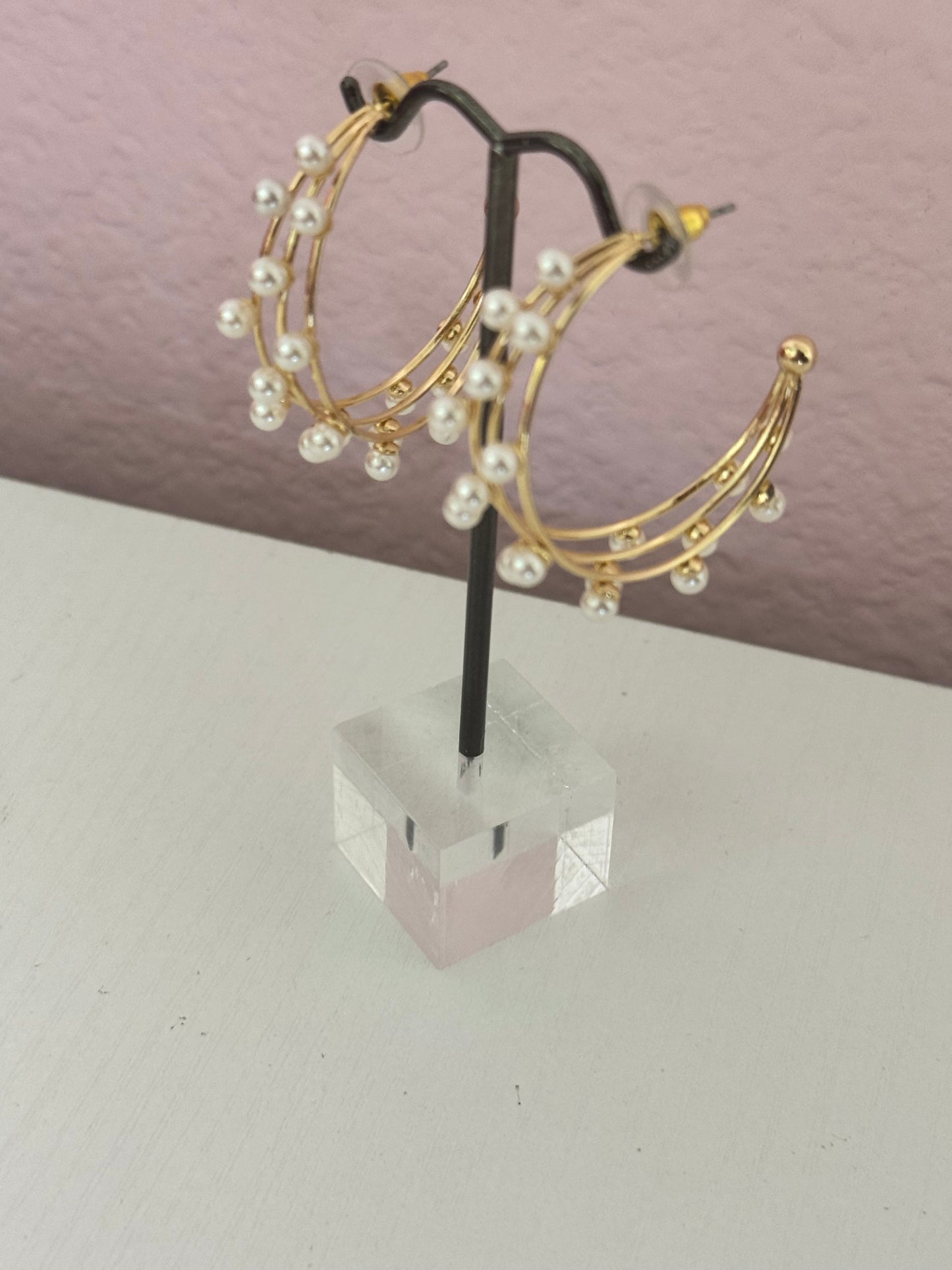 Medium Triple Hoop (Silver and Gold)