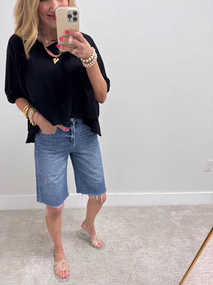 Mica Denim Jort Shorts