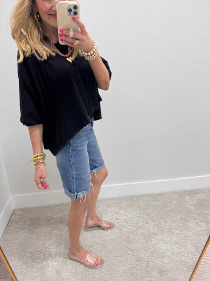 Mica Denim Jort Shorts