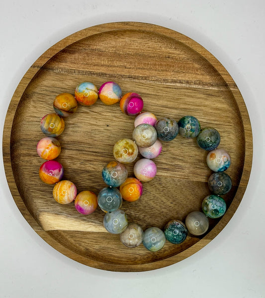 Agate Bead Bracelet (2 colors!)