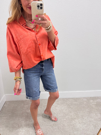 Mica Denim Jort Shorts