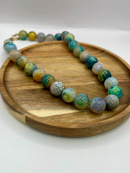 Agate Bead Necklace (2 colors!)