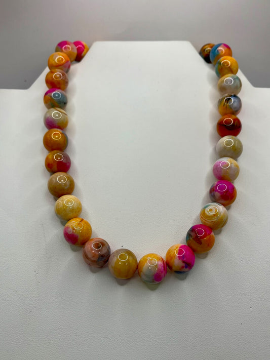 Agate Bead Necklace (2 colors!)