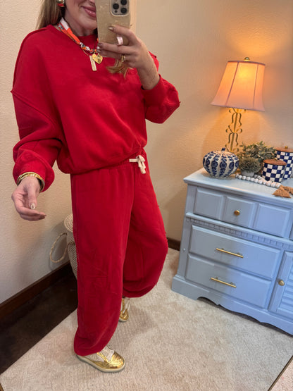 Red Star Patch Two Piece Star Set