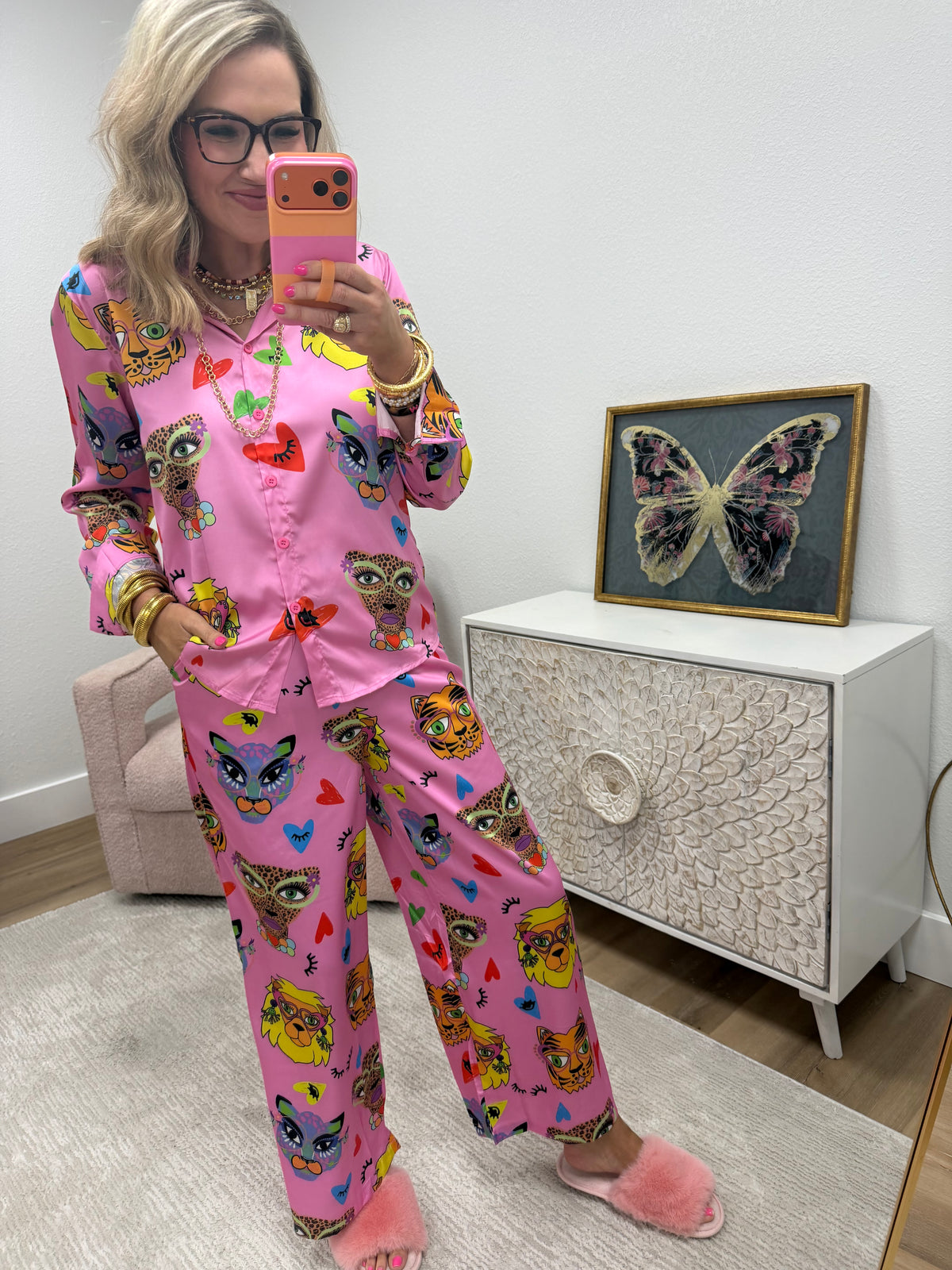 Wild At Heart Silky PJ Set