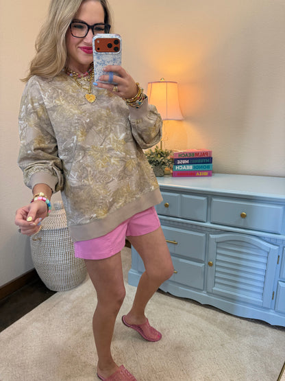 Taupe Mix Camo Long Sleeve