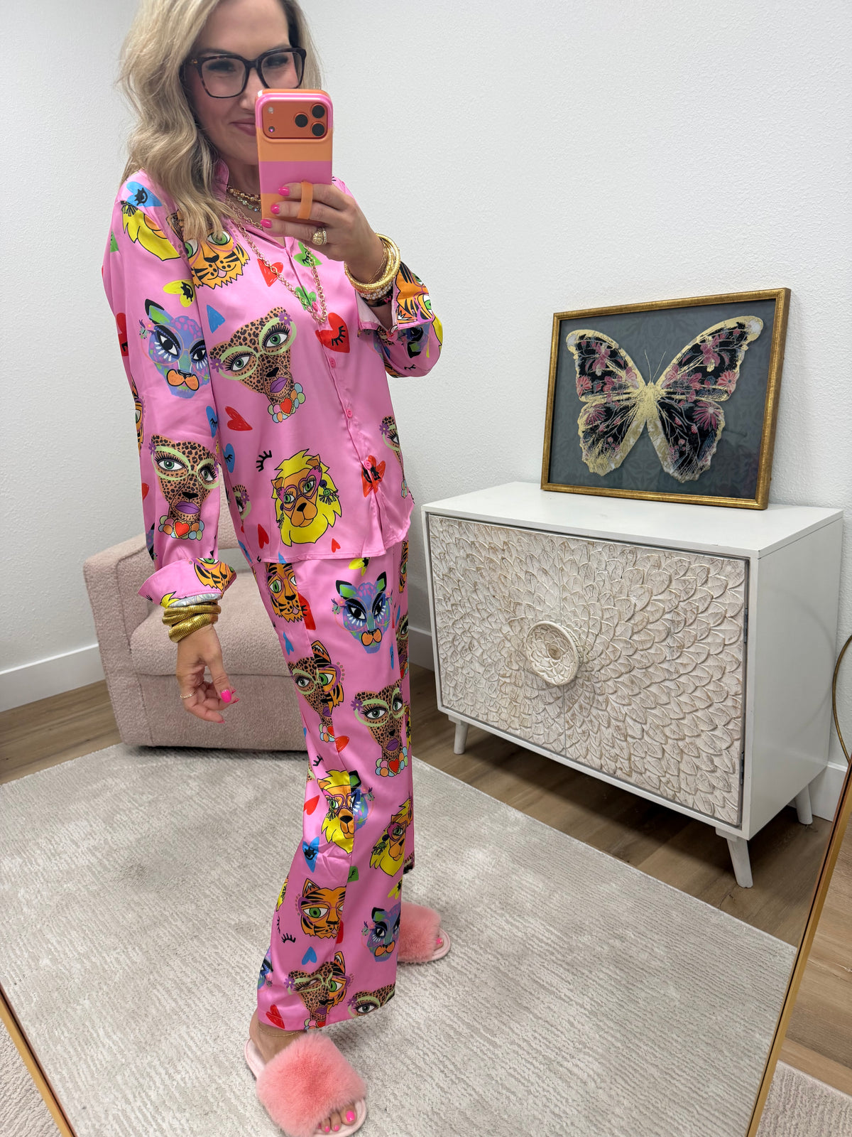 Wild At Heart Silky PJ Set