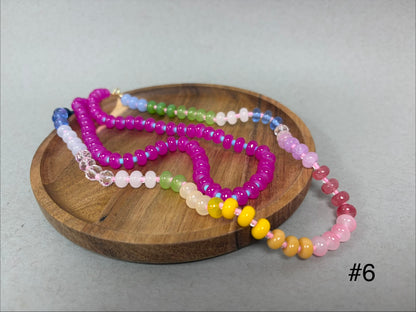 Multi Colored Bead Necklace Set (multiple options!!)