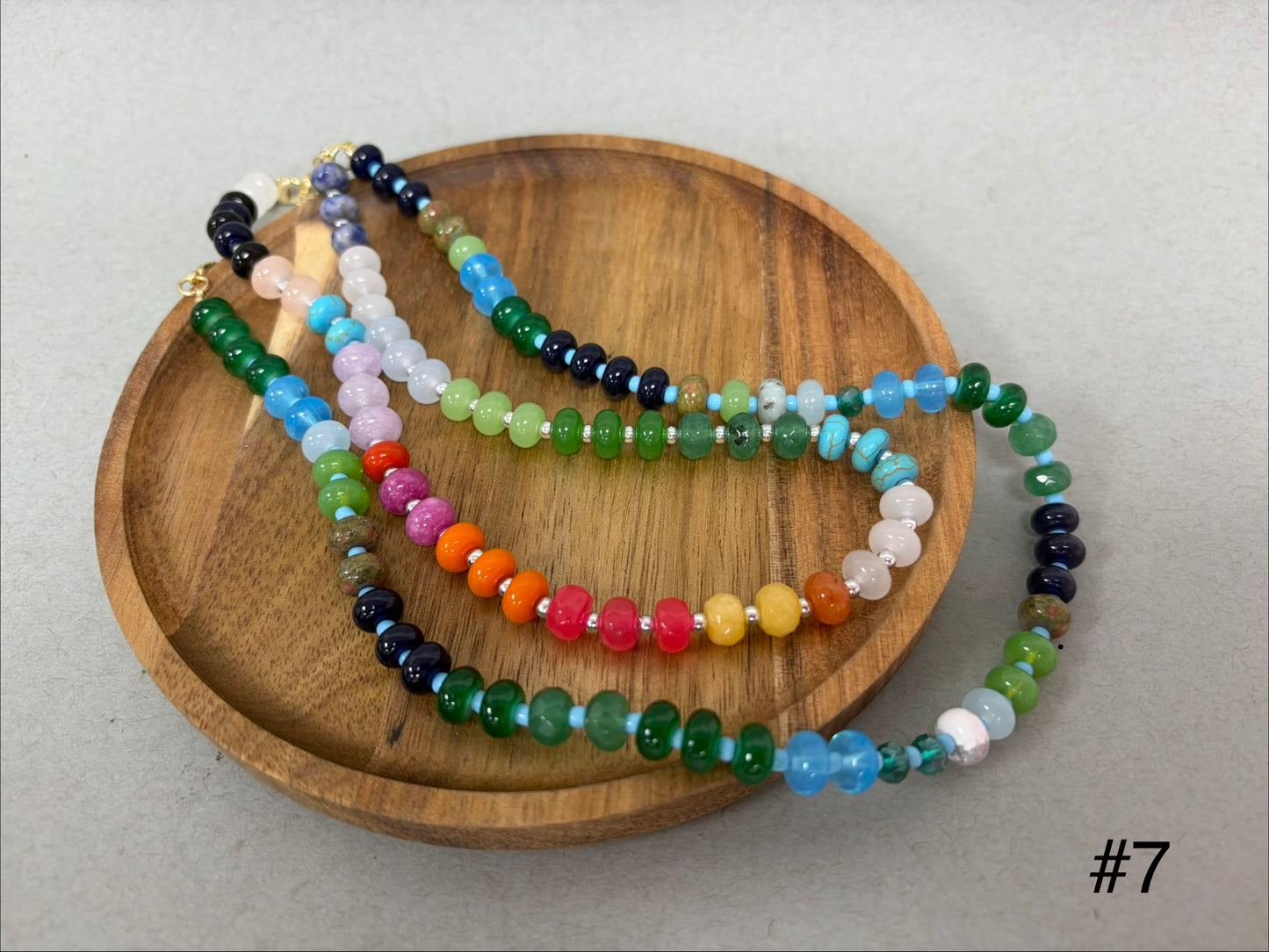 Multi Colored Bead Necklace Set (multiple options!!)