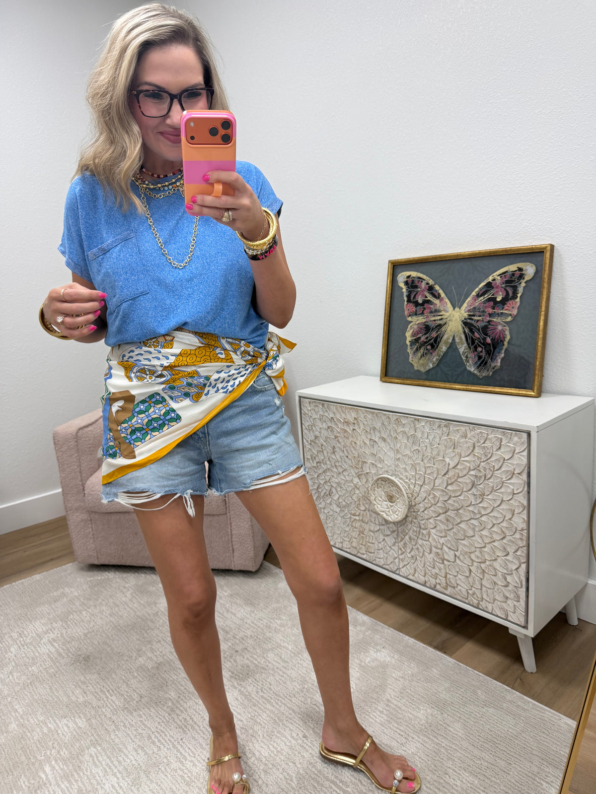 Ocean Blue Soft Pocket Short Sleeve