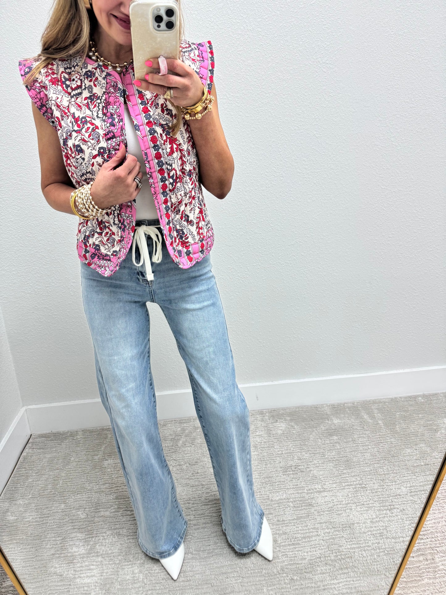 Risen Light Wash Drawstring Jeans FS
