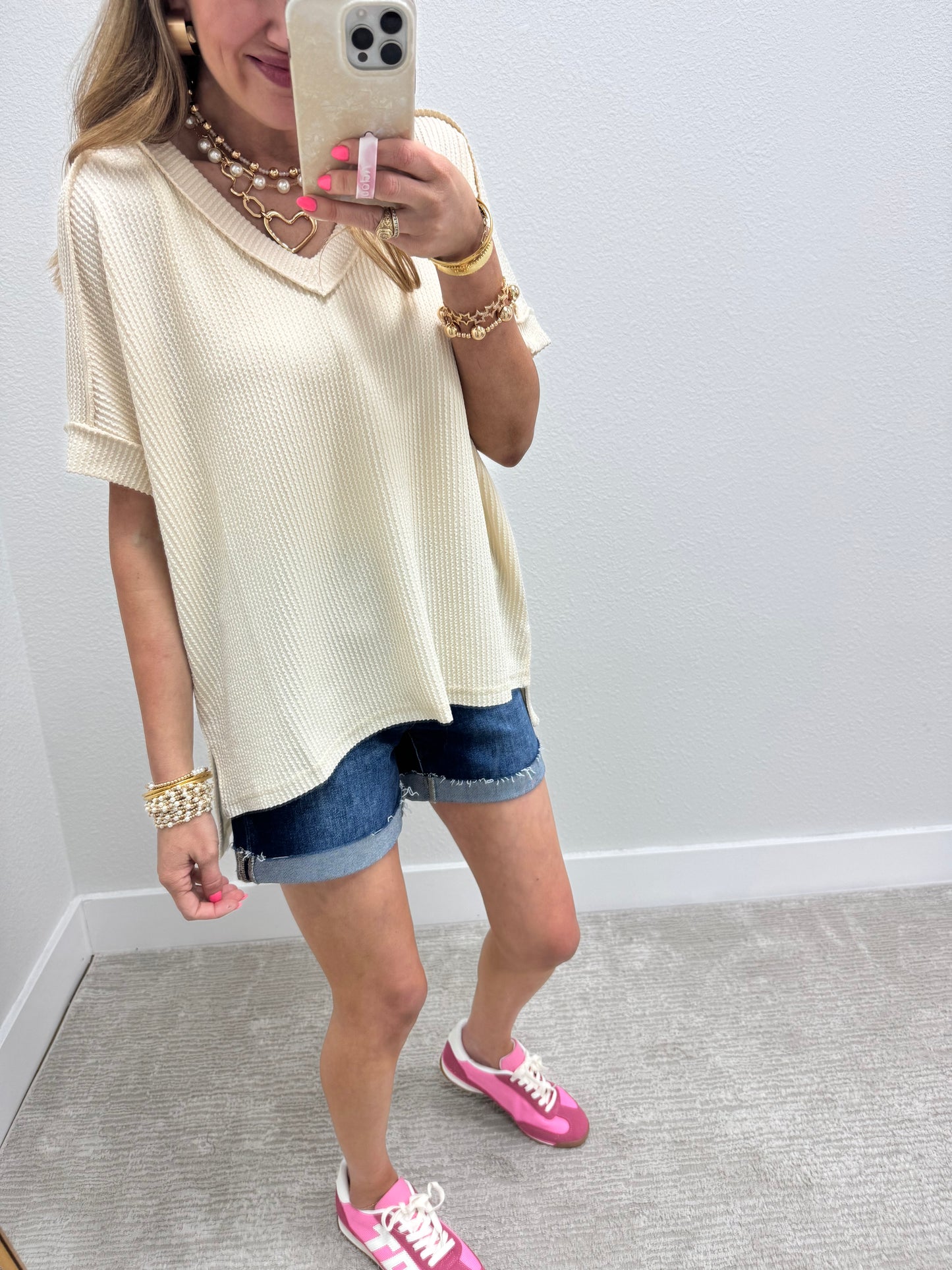 Multi Pink T Sneakers