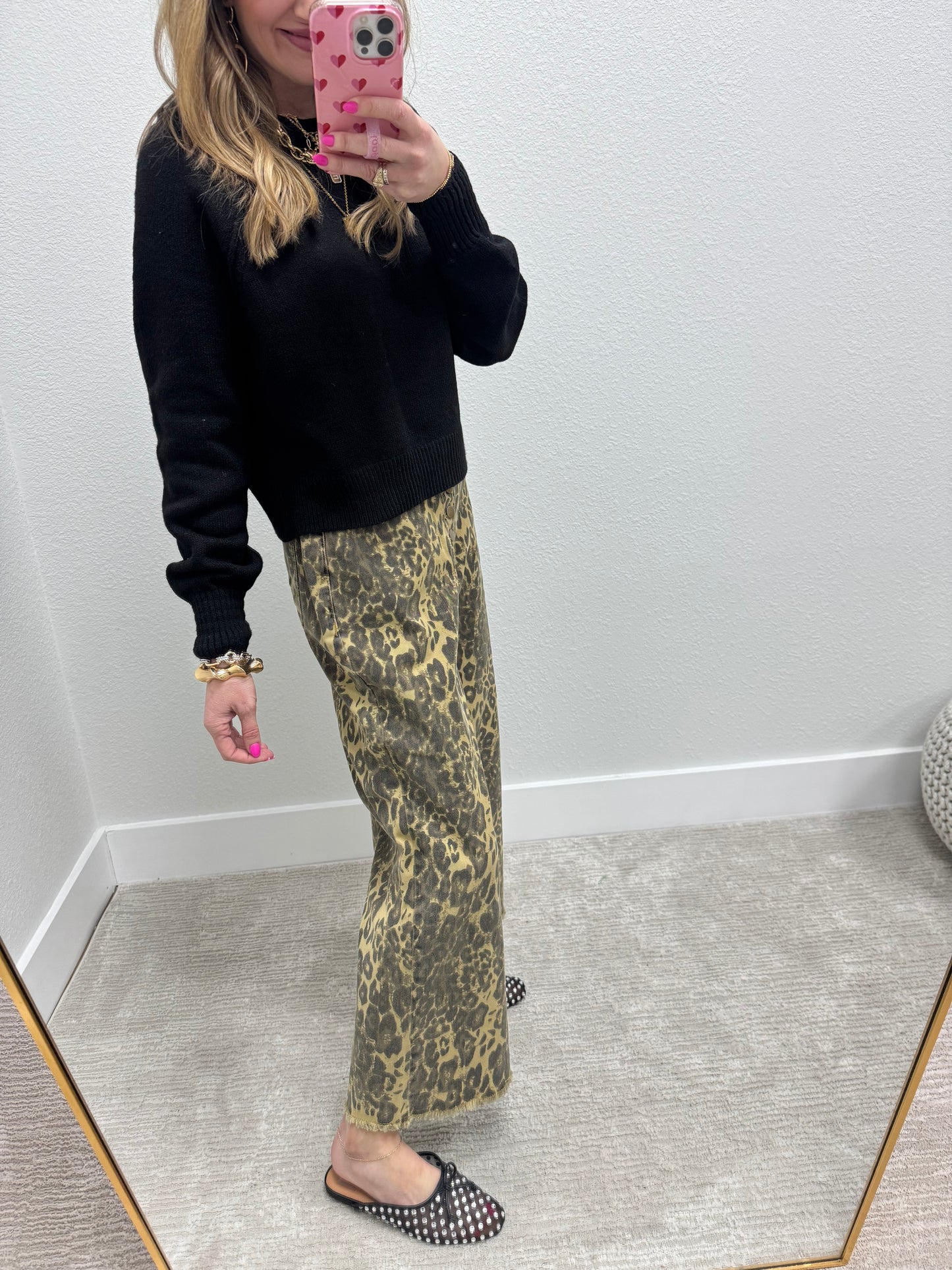 Black Raglan Style Sweater FS