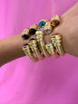 Matte Gold Gemstone Bracelet FS