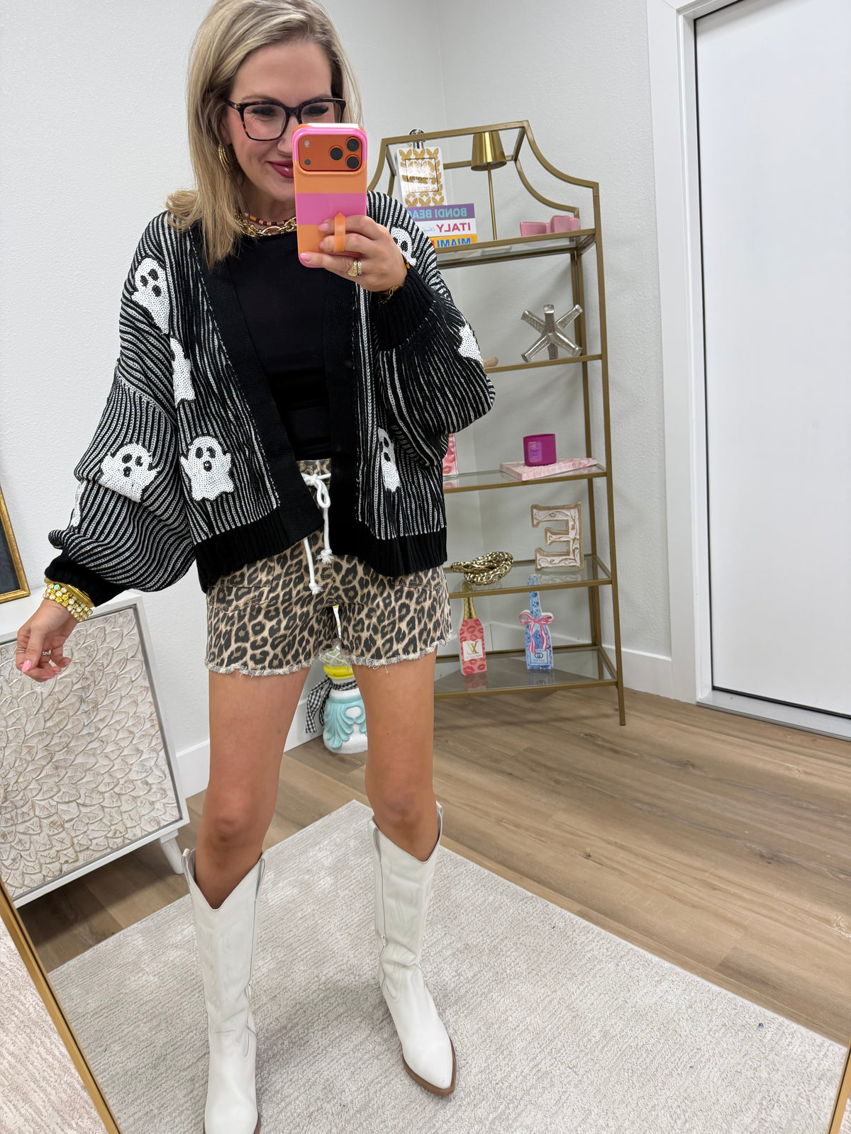 Black and White Ghost Cardigan