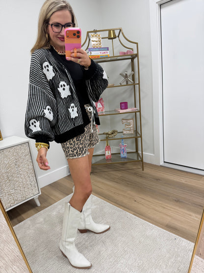 Black and White Ghost Cardigan
