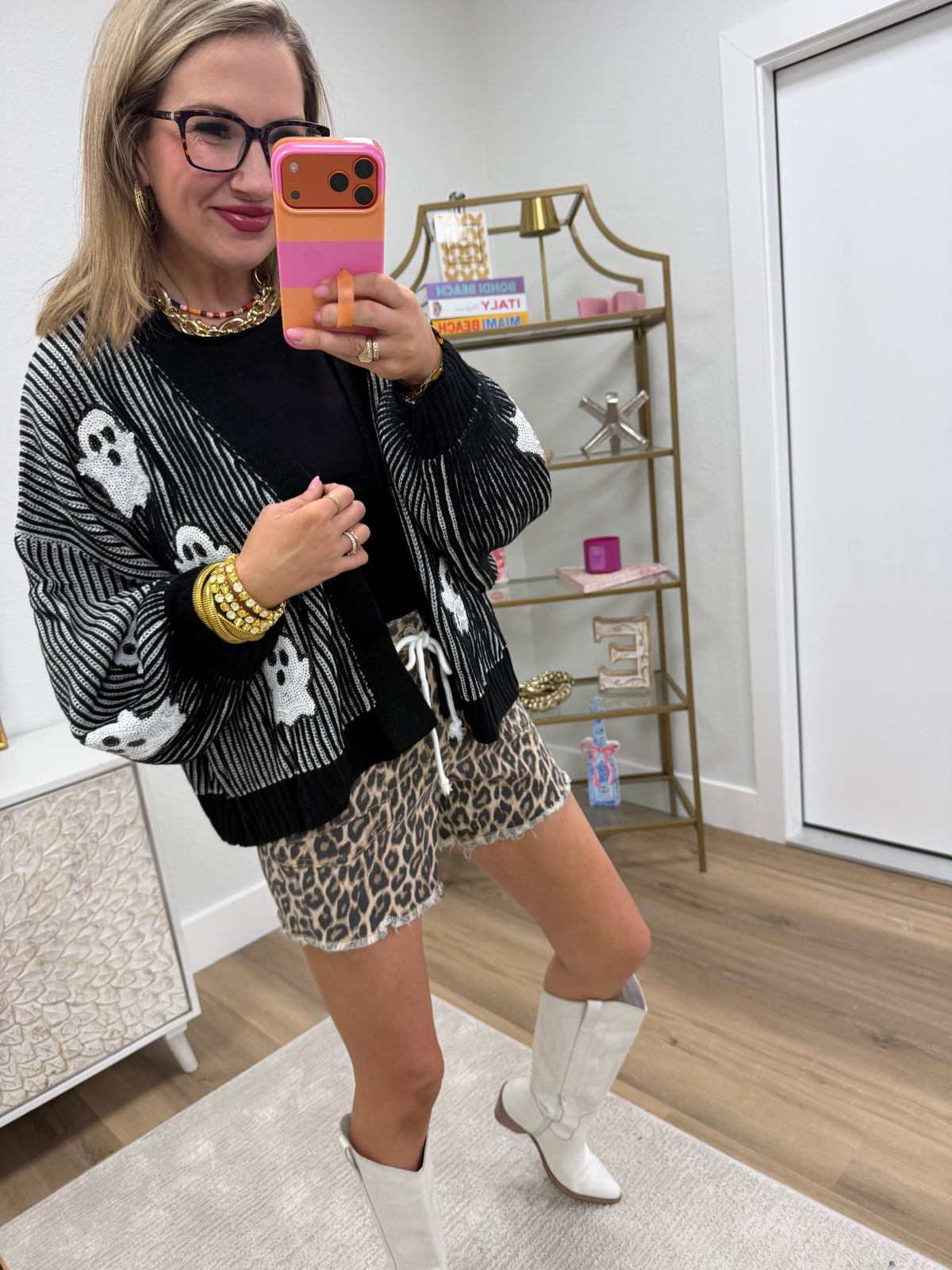 Black and White Ghost Cardigan