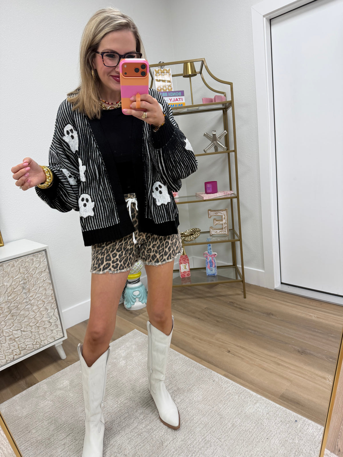 Black and White Ghost Cardigan