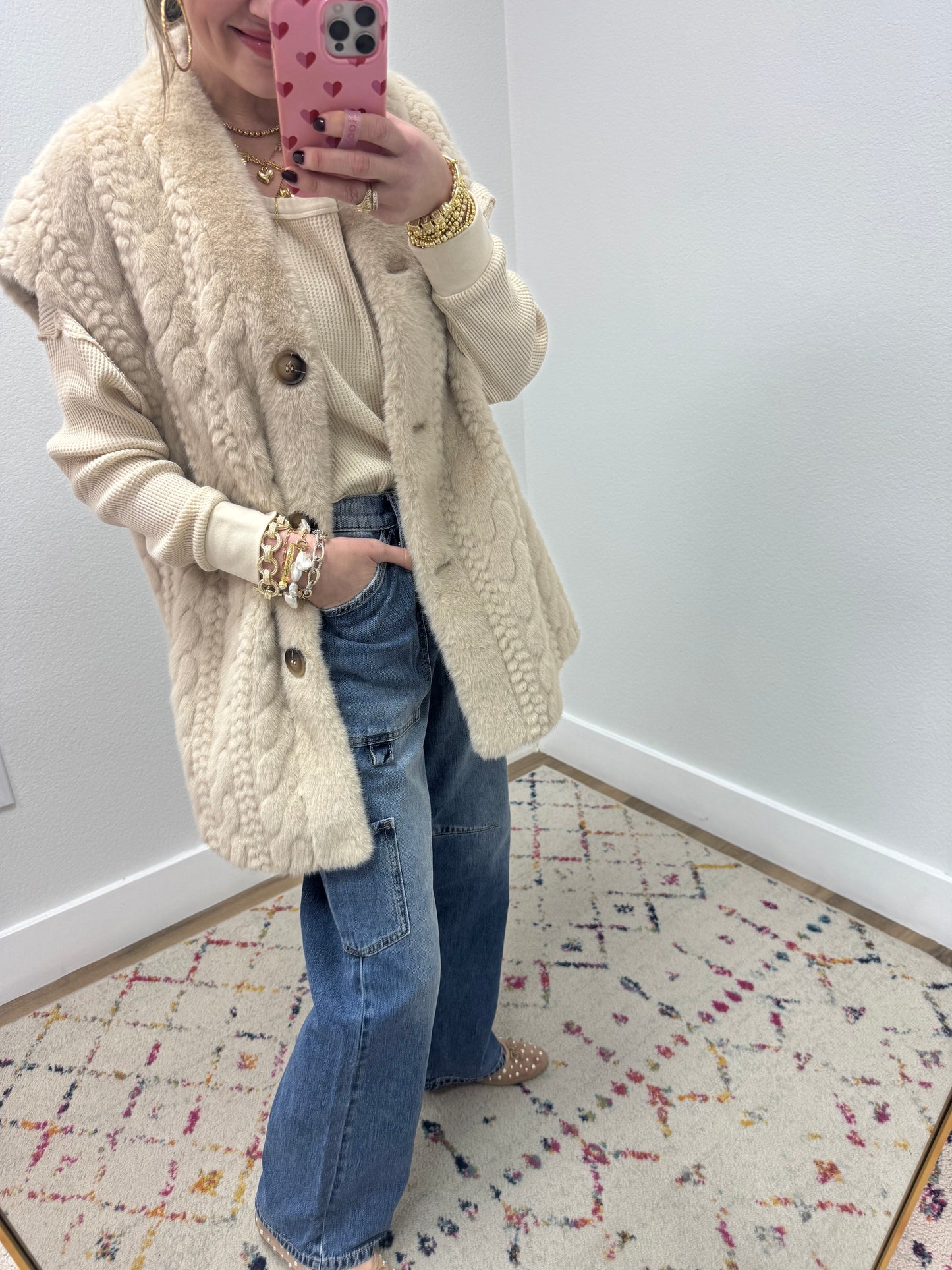 Sneak Peek Medium Wash Utility Straight Leg Jeans FS