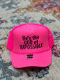 He's the God of Impossible Trucker Hat (Multiple Colors) FS