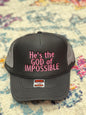 He's the God of Impossible Trucker Hat (Multiple Colors) FS