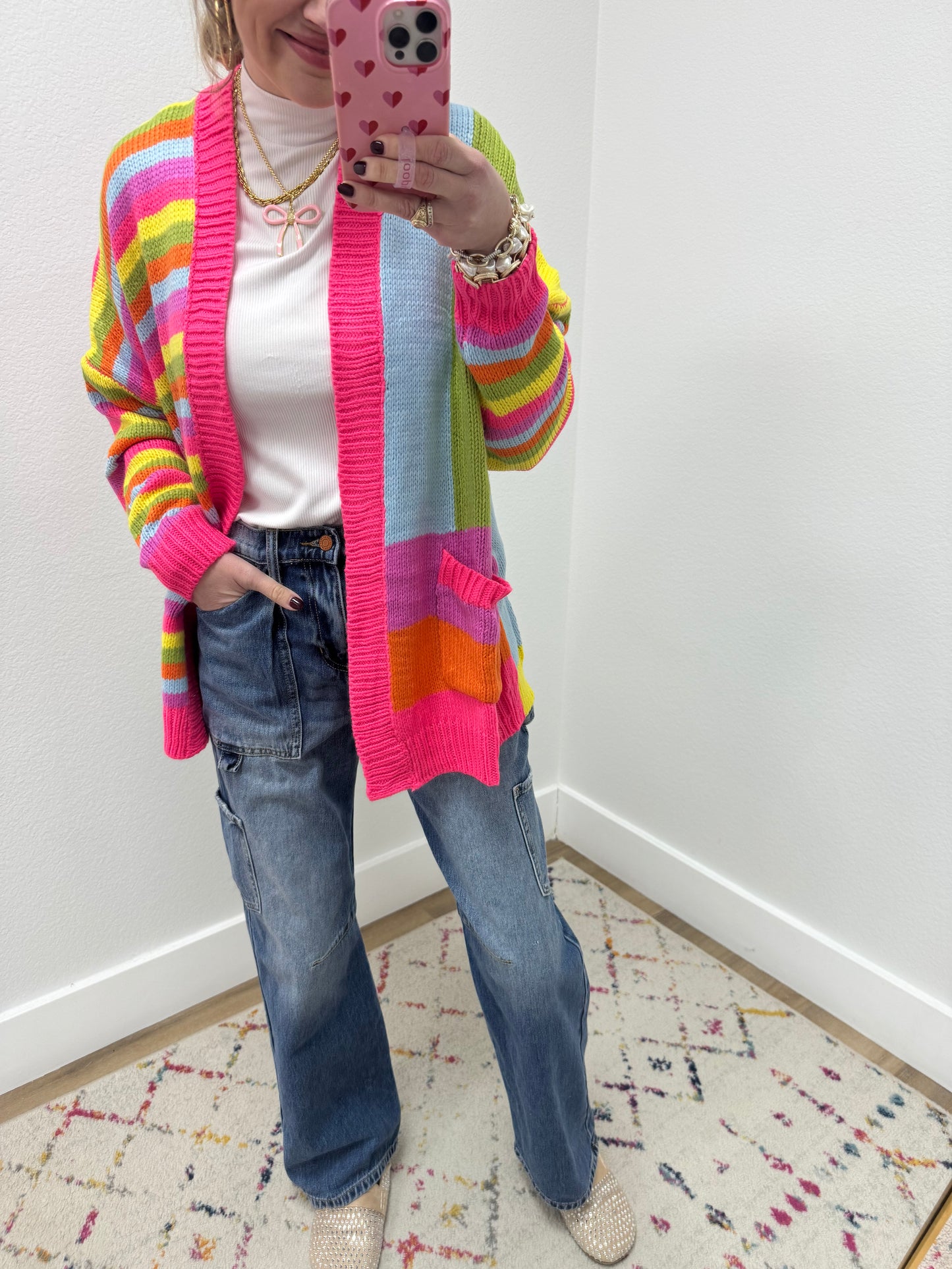 Sneak Peek Medium Wash Utility Straight Leg Jeans FS