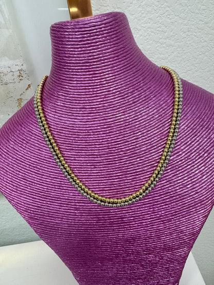 Different MM Size Bead Necklaces (Silver and Gold, 4 sizes)