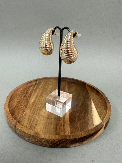 Shell Swirl Studs (Silver and Gold)