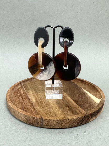 Earthy Circle Dangles