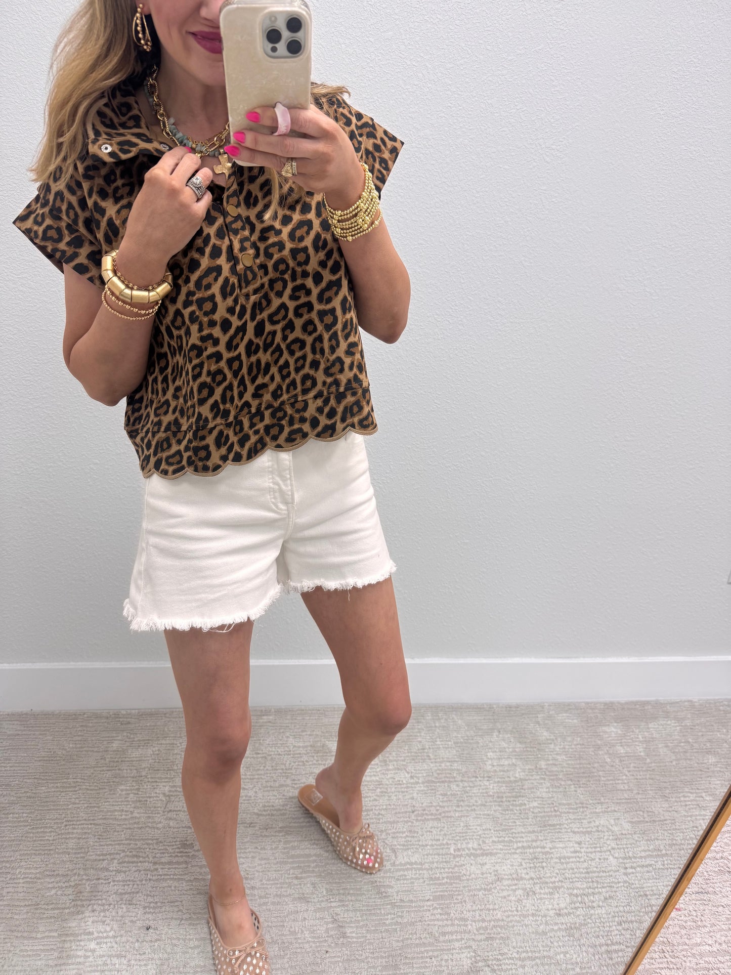 Leopard Two Piece Skort Set