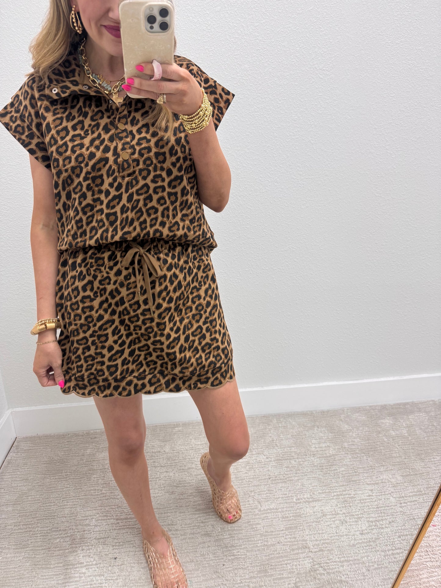 Leopard Two Piece Skort Set
