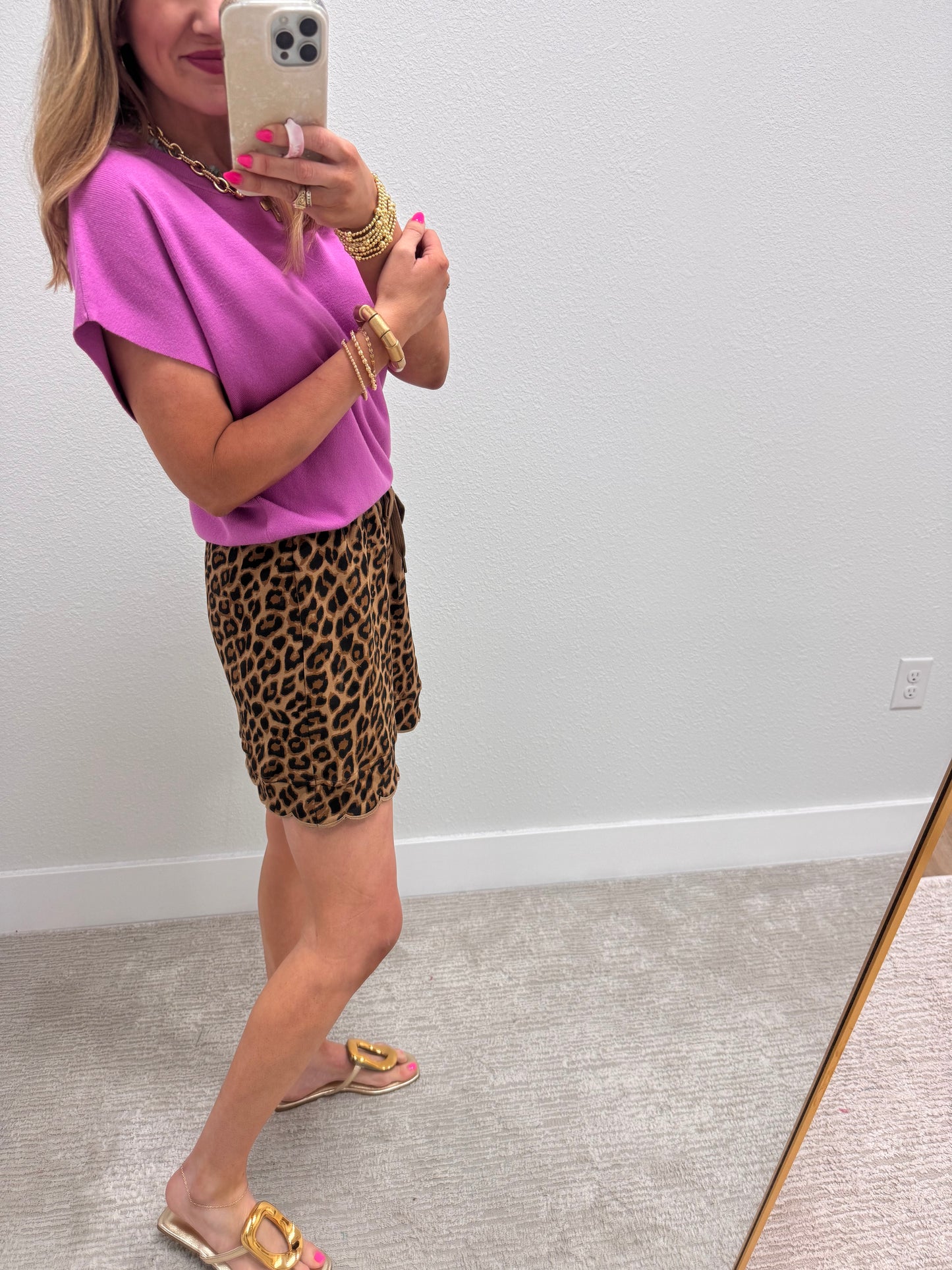 Bright Mauve Round Neck Dolman Sleeve Top FS