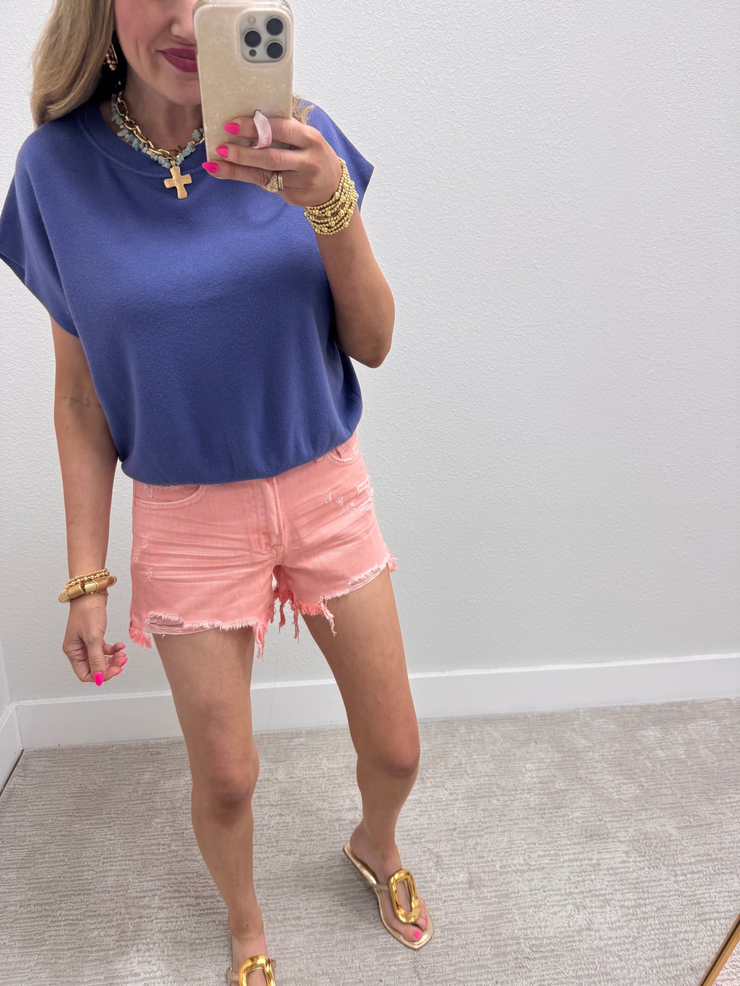 Marlin Round Neck Dolman Sleeve Top FS