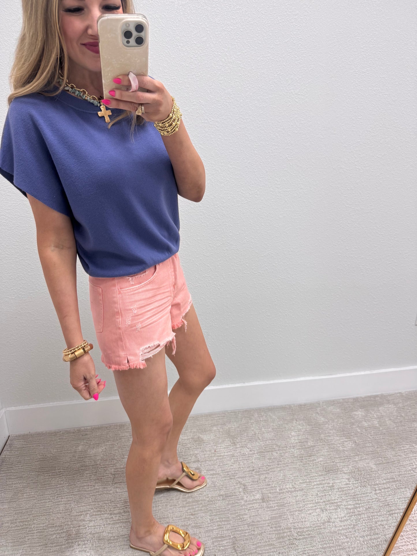 Marlin Round Neck Dolman Sleeve Top FS