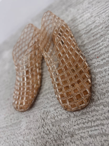 Gold Jelly Shoe