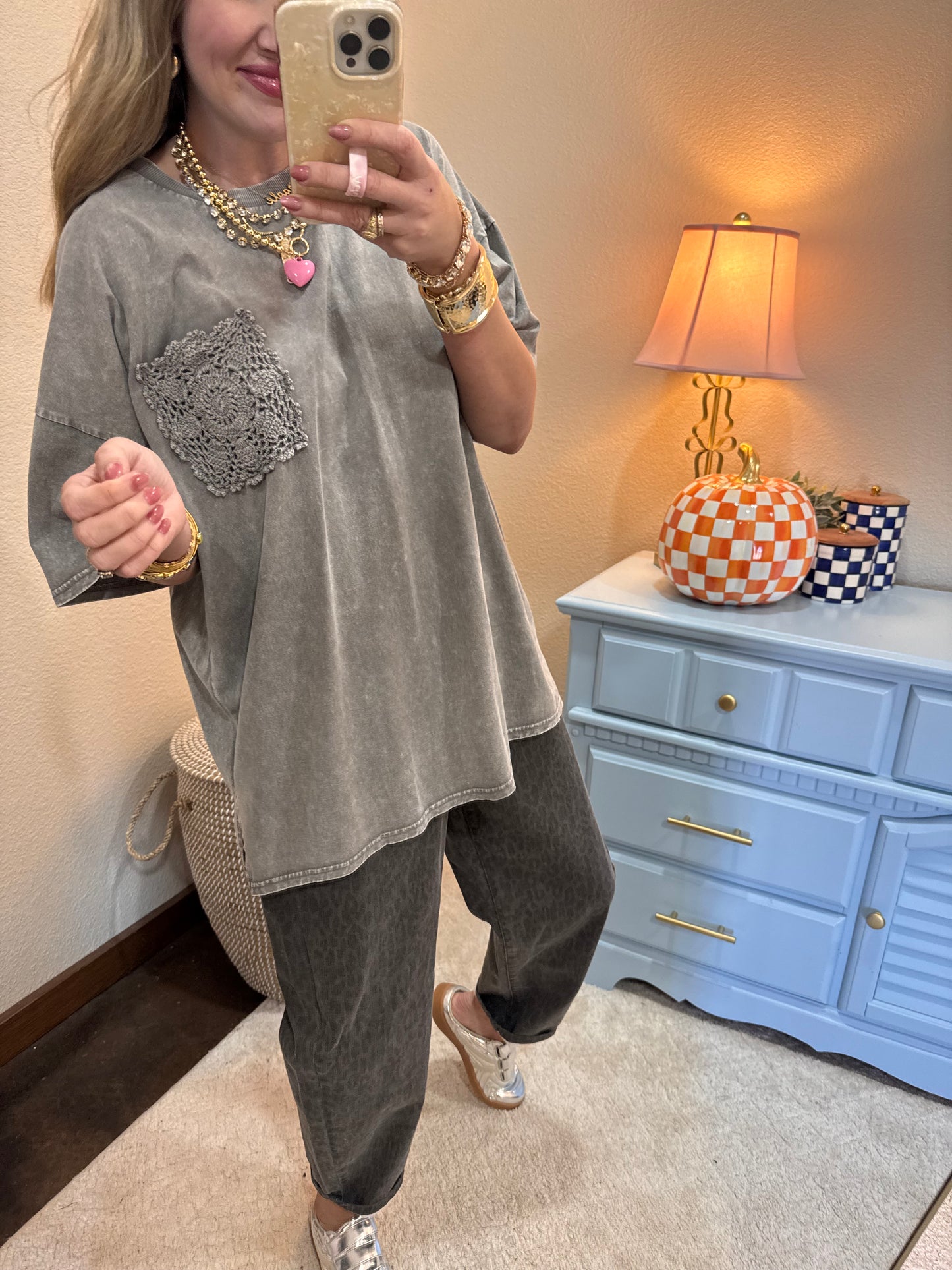 Ash Short Sleeve Pocket Detail Top