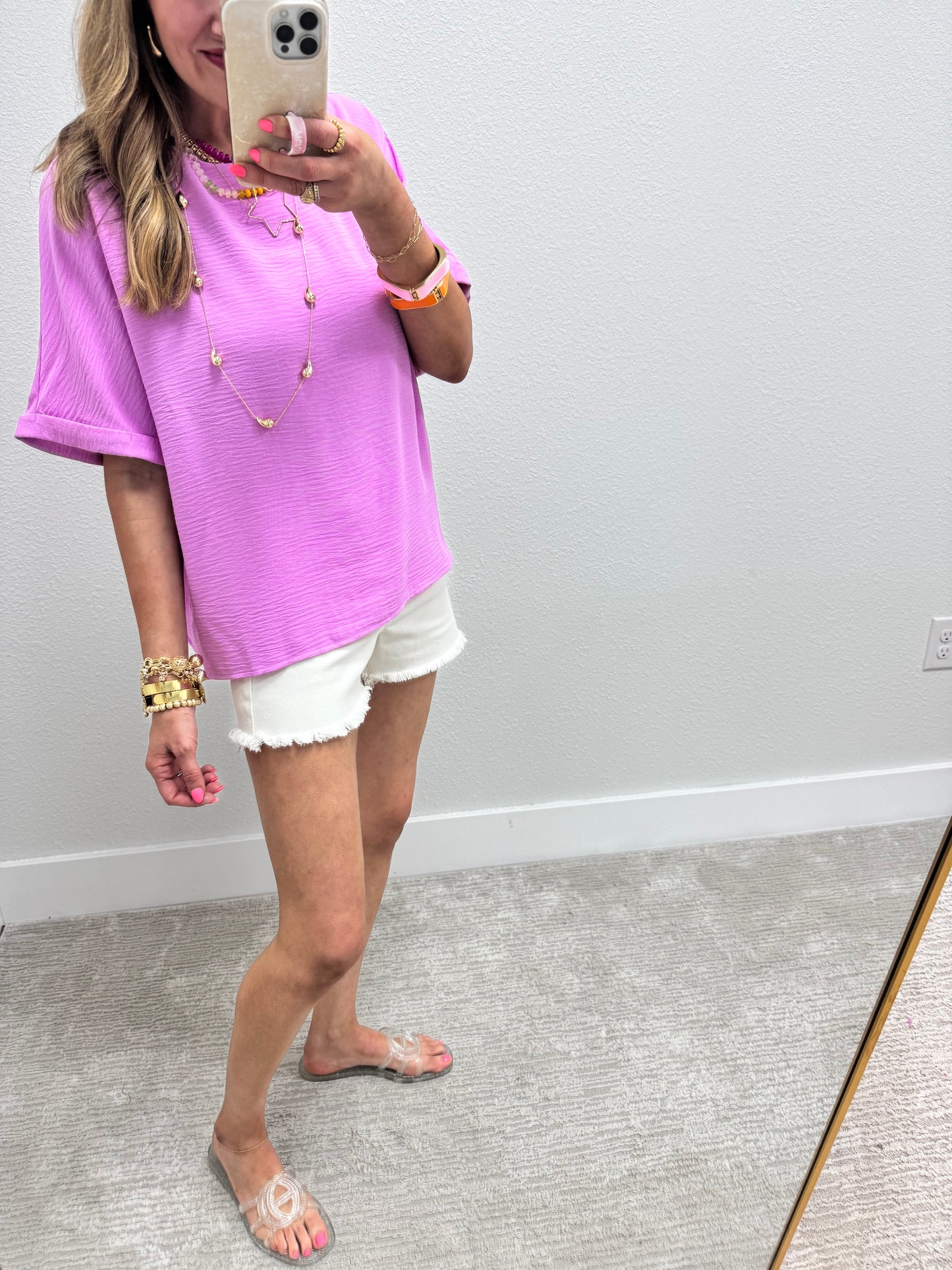 Mauve Two Piece Short Set